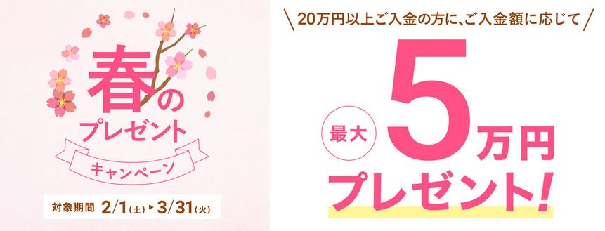 ウェルスナビ 春のキャンペーン