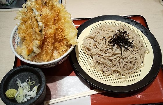 【優待ご飯】松屋フーズホールディングス （9887）の「松そば」で「上天丼、そば」を食べてきました♪