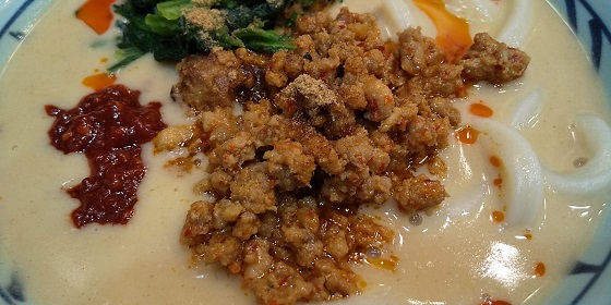 【優待ご飯】トリドールホールディングス （3397）の「丸亀製麺」で「辛辛坦々うどん」を食べてきました♪