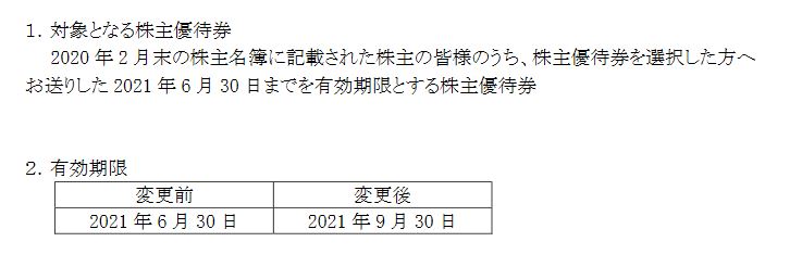 【株主優待】ヨンドシーホールディングス （8008） の優待券有効期限延長！2021年6月30日→2021年9月30日 に！