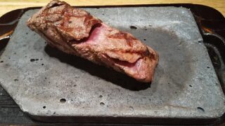 【優待ご飯】松屋フーズホールディングス （9887）の「ステーキ屋松」で「ミスジステーキ180g」を食べてきました♪