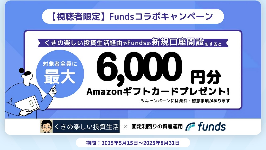 Funds　タイアップキャンペーン　アマギフ