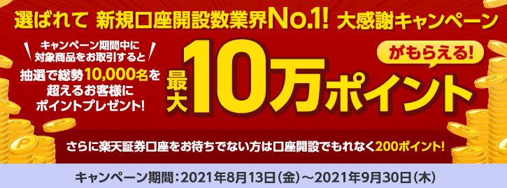 楽天証券 口座開設 ポイント