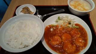 【優待ご飯】ハイデイ日高 （7611）の「中華食堂真心」で「海老チリ定食」を食べてきました！