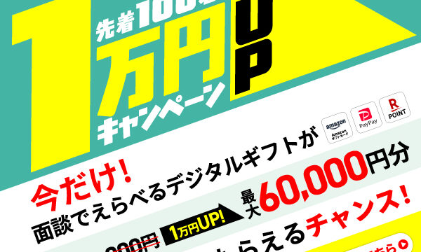 JPリターンズ 6万円　キャンペーン