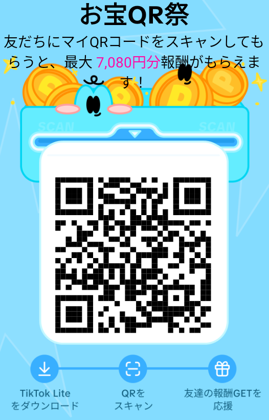 TikTok Lite QR PayPay　キャンペーン