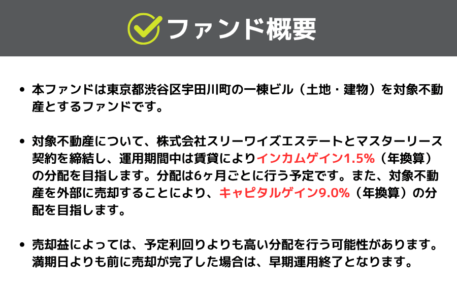 利回り不動産76号ファンド（渋谷一棟ビル）を解説！年利10.5% 12ヶ月！無料登録でAmazonギフト券！投資で更にアマギフ追加！