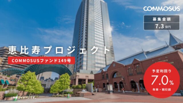 COMMOSUS(コモサス) 149号 恵比寿プロジェクトを分析！年利7%、運用9か月！