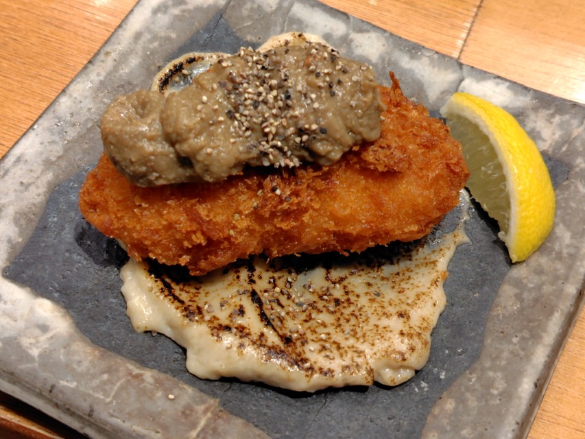 光フードサービス(138A)【株主優待利用】魚椿で刺身3種盛り、旬食材天ぷら3種盛り、カニクリームコロッケ~蟹味噌ソース~を注文!